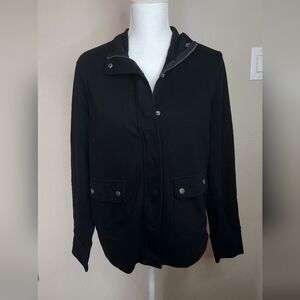 Banana Republic Black Full Zip Sweater Size Large
